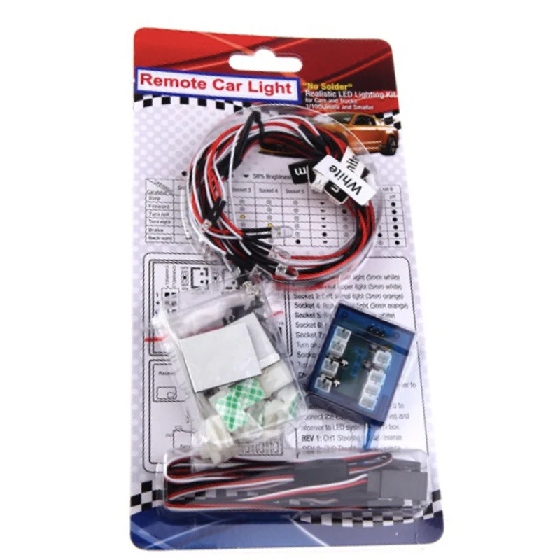 1/10th RC Light Controller Kit Realistic No Solder 12-LED For RC Cars Trucks US 