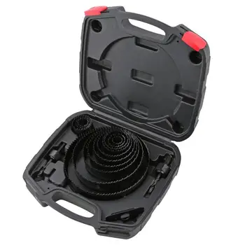 

13pcs 19mm-152mm Hole Saw Bit Cutting Set Kit Drilling Tool Round Case Drill Bits for Cutting Wood Gypsum Board PVC Board