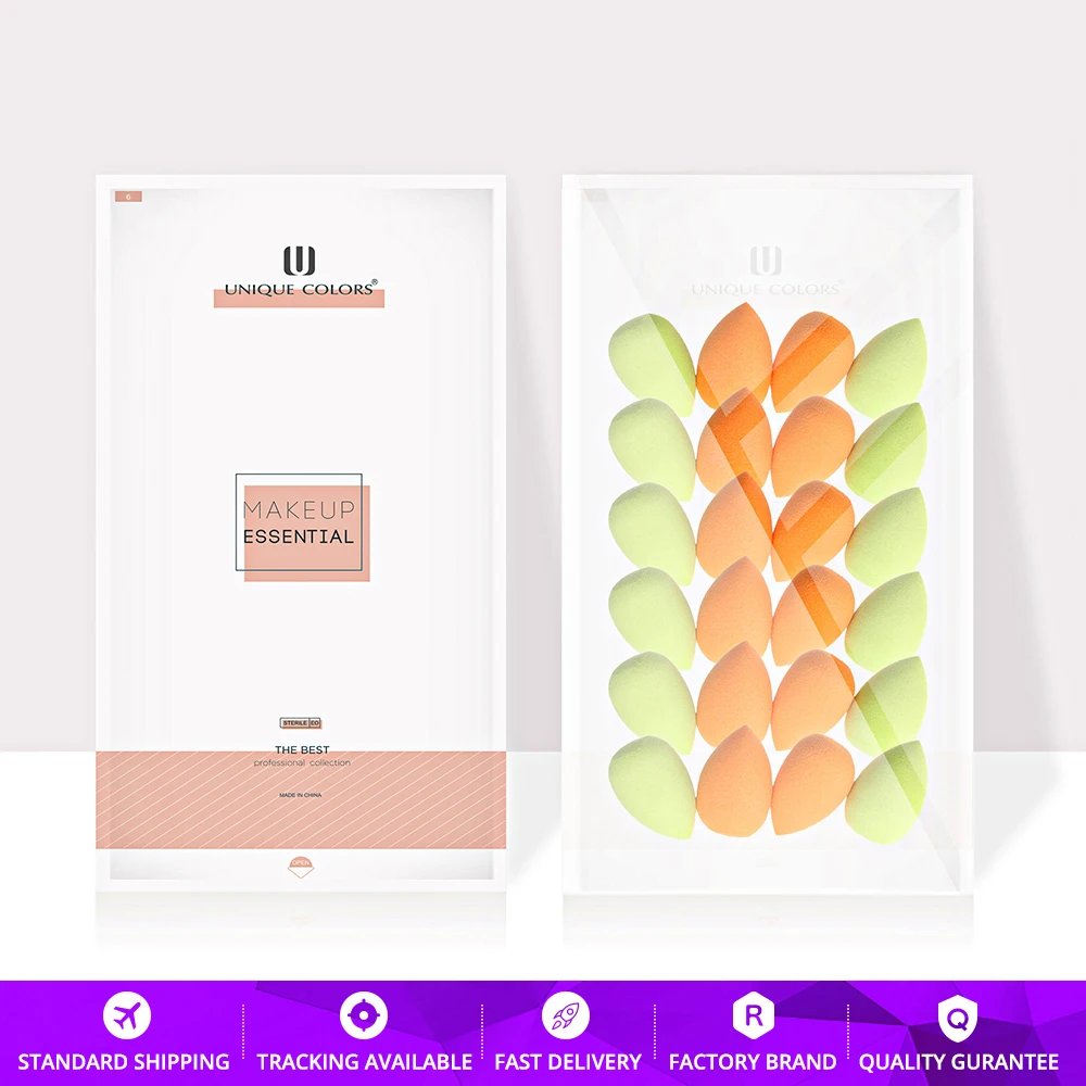 24 шт. губка-блендер для макияжа, мини-губка, косметическая основа, спонж для крема, супермягкая губка в форме капли воды, инструмент для макияжа лица