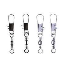 Strength Stainless Steel Durable B type Heavy Duty Ball Fishing Snap Connector with Pin Bearing Barrel Rolling Swivel