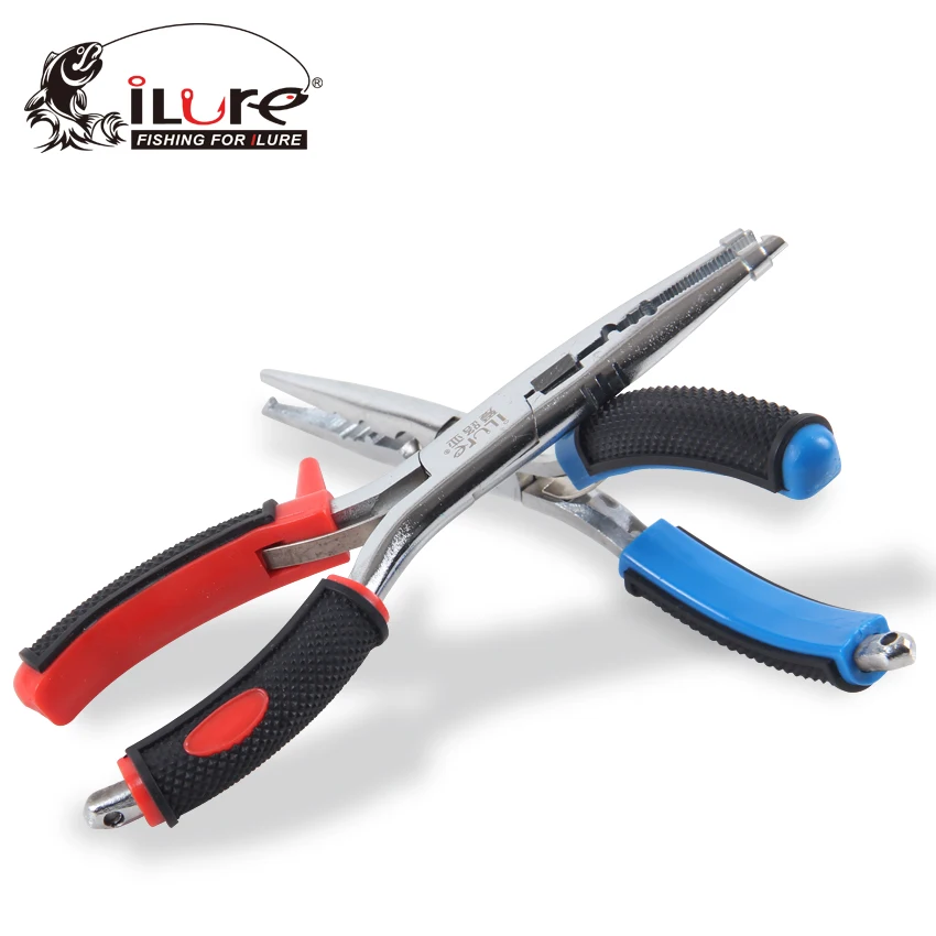 

iLure Multifunctional Fishing Pliers Stainless Steel Fish Hook Remover Split Ring Pliers Pesca Fishing Tackle Tools Accessory