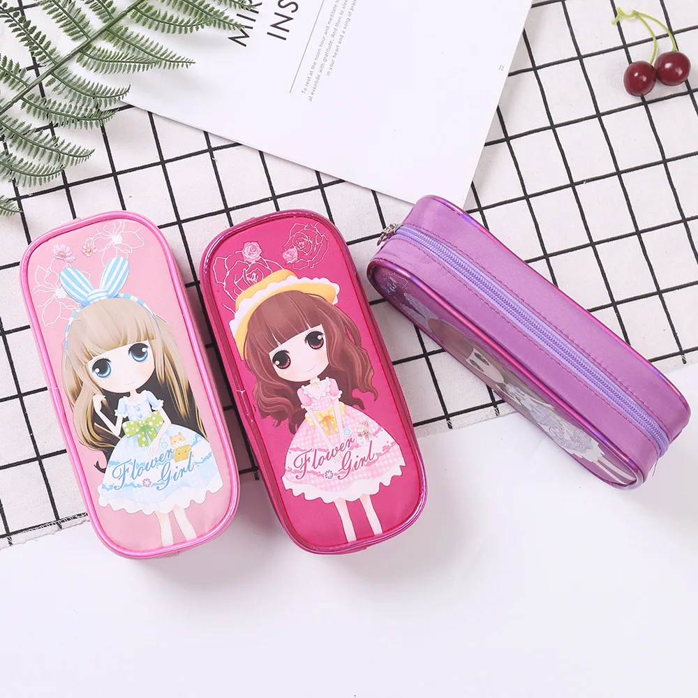 Девушка пенал Kawaii пенал школьный созидательный пеналы прекрасный пинал канцелярия для школы канцтовары пеналы для школы пенал школьный для девочек пенал для мальчиков школьные принадлежности пиналы Пенал