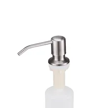 Кухонный дозатор мыла для раковины из 350 нержавеющей стали, пластиковый контейнер для мыла, дозатор мыла для раковины, матовый дозатор для мыла