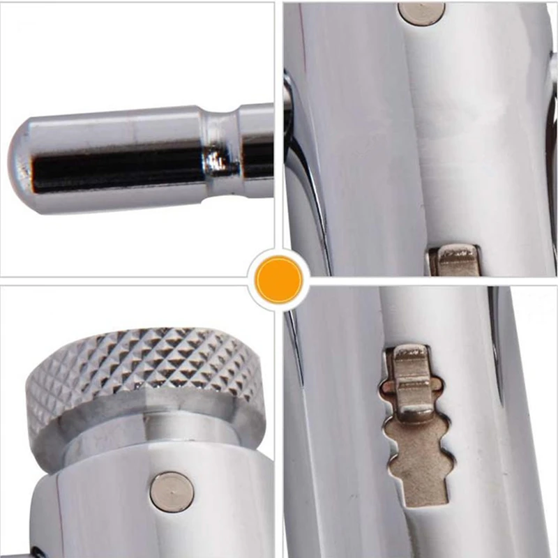 LGYSLJXB M3-M8 T-Handle Ratchet Tap Holder Wrench Adjustable Tapping Screw Extractor Remover Ratchet Wrench with Hand Screw Taps for Taps Drill Set