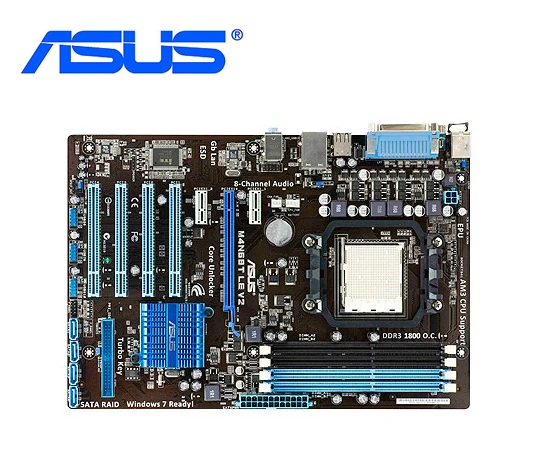 

Материнская плата ASUS M4N68T LE V2, системная плата M4N68T LE V2 M4N68T DDR3, разъем AM3 для NVIDIA NFORCE 630a, используется десктопная материнская плата