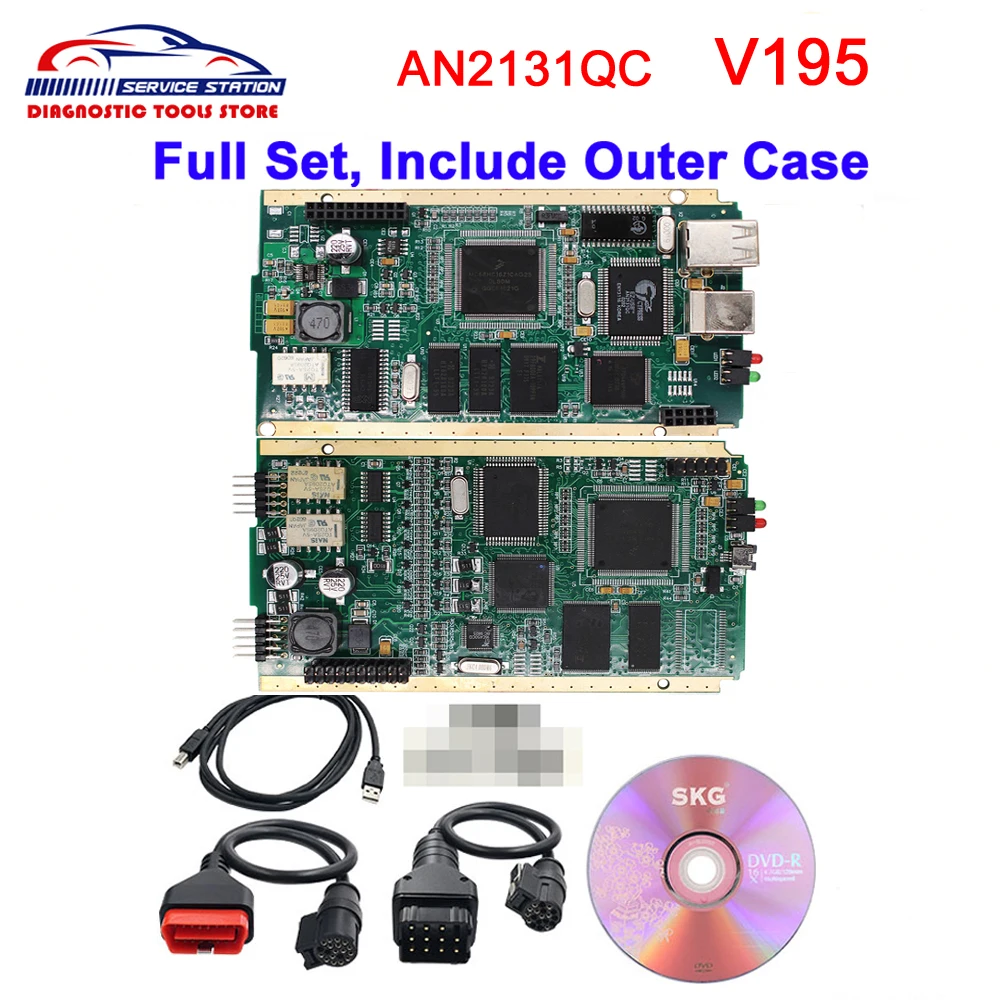Плата PCB Can Clip V195 с полным чипом Gold CYPRESS AN2131QC диагностический интерфейс OBD2| |