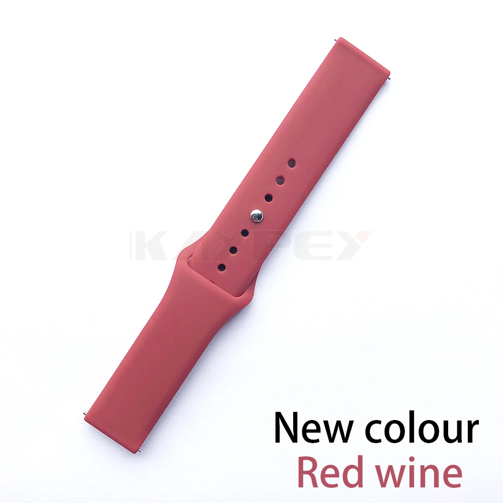 Мягкий силиконовый ремешок для часов Garmin Vivoactive 3, сменный спортивный браслет для garmin forerunner 645 music - Цвет: Red wine