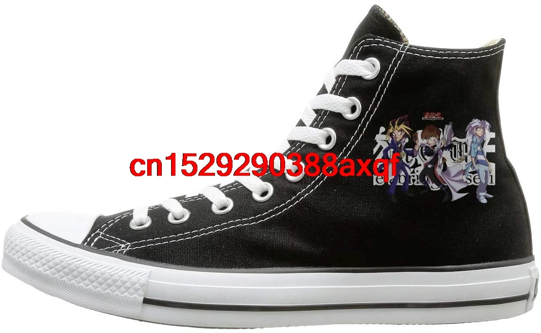 

Unisex Casual Shoes Boys and Girls Sports Shoes Daily Duel Monsters Print High-top Flat Canvas Shoes Fashion Sneakers Plus