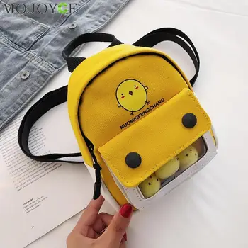 

Women Canvas Backpack Cartoon Cute Kids Children Shoulder School BagTeenager Student Travel Small Knapsack