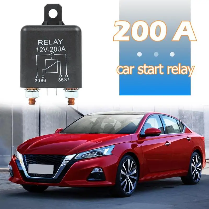 DC 12V 200A сверхмощный раздельный заряд/реле лебедки 4 Pin для автомобиля фургон морской 2,4 W долгосрочная и 4,8 W прерывистая работа