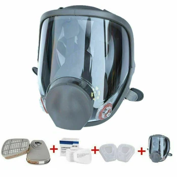 

15Pcs/Set Full Face Protection Cover Painting Spraying Facepiece W/ Filters Face Cover Practical Tool Parts