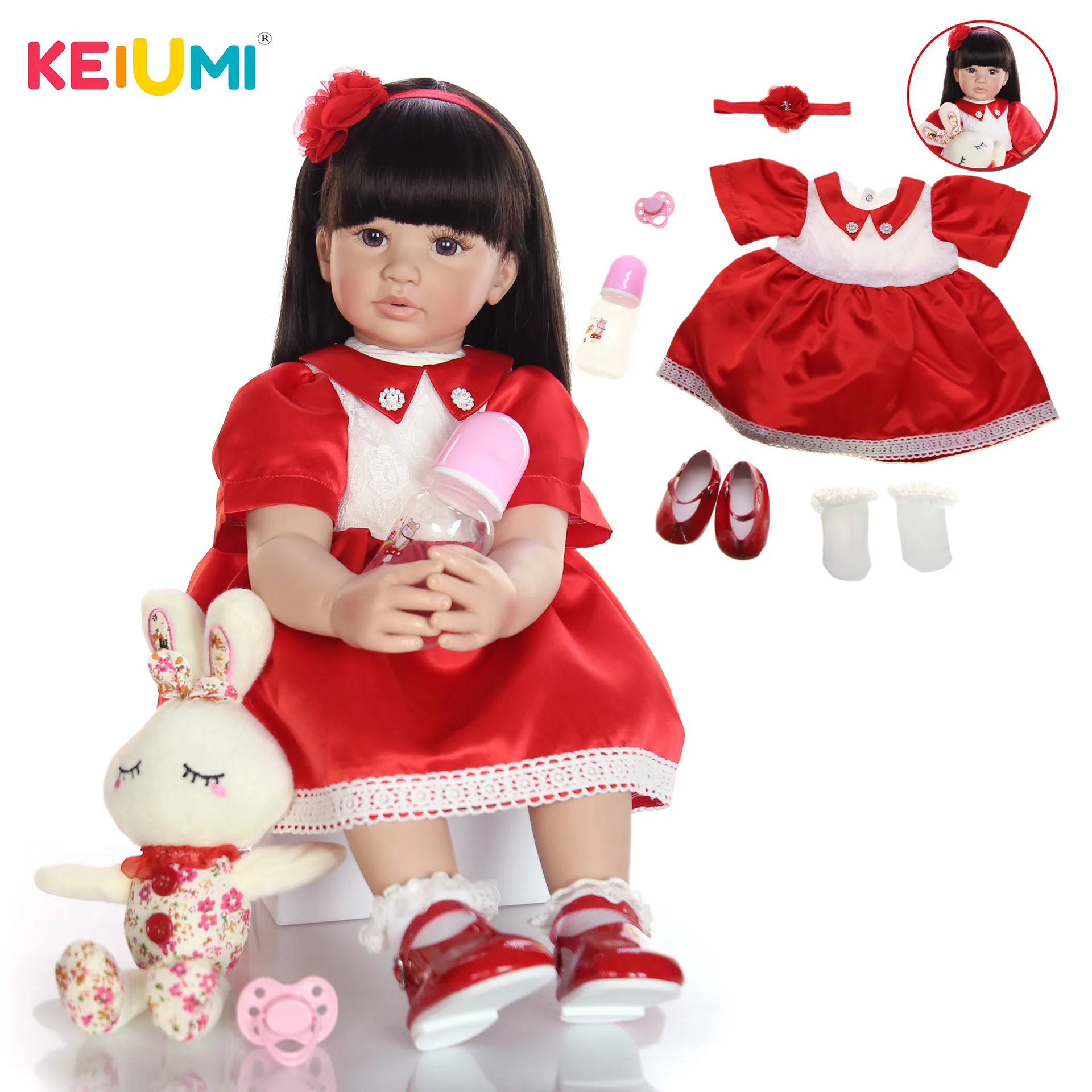

Keiumi 24-Inch Reborn Baby Doll Reborn Baby Cloth Body Model Infant AliExpress New Style