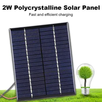 

Solar Panel USB Mini Energy Saving Solar Power Charger 2W 6V Polycrystalline 110×136×3.0MM Module DIY