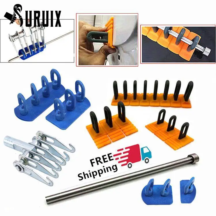 Paintless Dent Repair Tools Kit Dent Removal Tools Dent Removal Pulling Tabs for Car Auto Body Hail Damage Remover