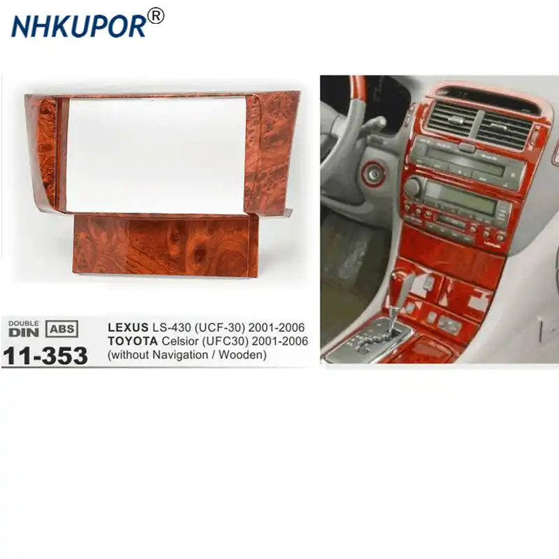 11 353 Auto Radio Panel Rahmen Kit Fur Toyota Celsior Ufc30 Lexus Ls 430 Ucf 30 Stereo Fascia Dash Cd Trim Installation Kit Stereo Fascia Installation Kitcd Dash Kits Aliexpress