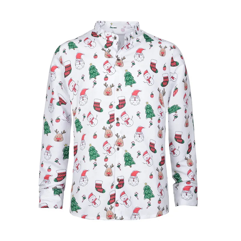 Модная мужская рубашка, Повседневная, с принтом, Camisa Social Masculina, тонкая, домашняя рубашка, топы, Chemise Homme, Классическая гавайская рубашка для мужчин