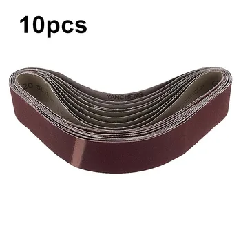 

Supplies Sanding belts 10pcs Reddish Brown 60/120/150/240 Grit Sander Polishing Workshop