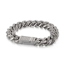 Модные ювелирные изделия из нержавеющей стали, европейские и американские мужские персональные хип-хоп браслеты из нержавеющей стали