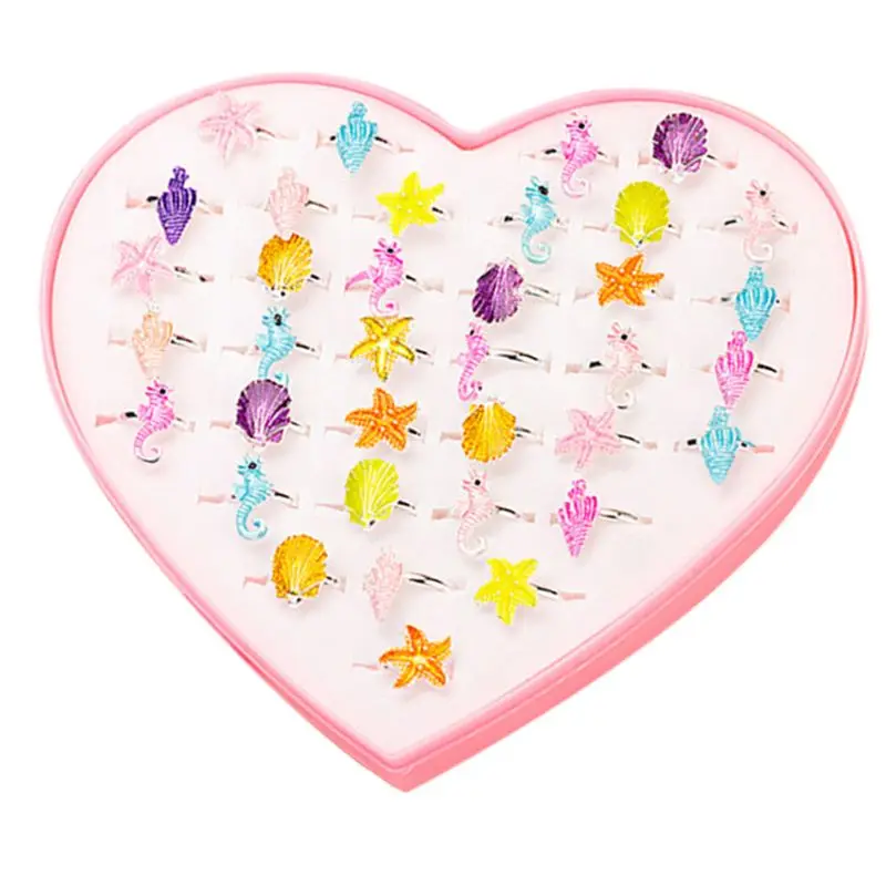 

New Children Crown Ring Kids Princess Alloy Rings Little Girl Jewelry Prom Party Game Toy Gifts