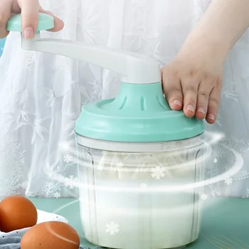 

Useful Hand Mixer Whisk Quick Whisk Durable Quiet Anti-slip Egg Beater Portable Practical Kitchen Cooking Tool Egg Tools 1200ml