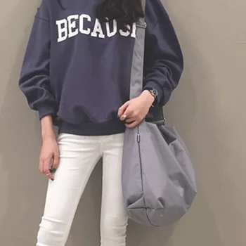 

2019 Large Capacity Travel Oxford Bags Women simple Nylon Portable Folded Handbag Tote Female Messenger Bags Big gary Sac Sport