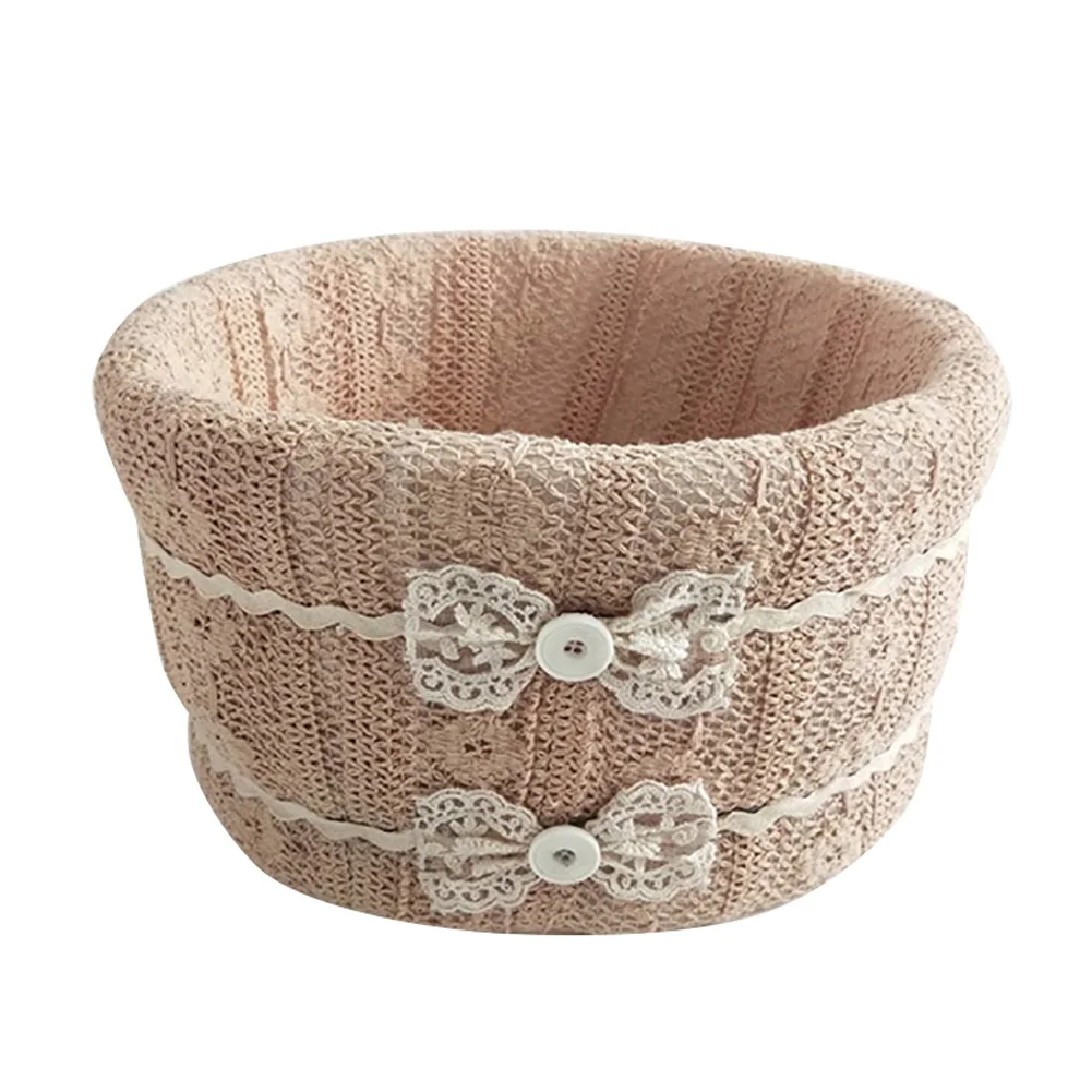 

Baby Exquisite Small Birthday Gift Foam Cotton Styling Shower Gift Studio Photography Basket Newborn Frame Props Round