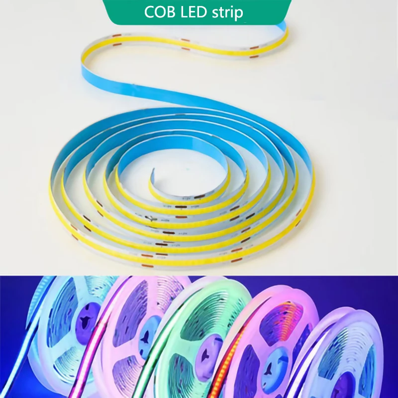 COB Led Strip 252 336 Leds High Density Flexible Light DC12V 24V Ra90 3000K 4000K 6000K Led Linear Lighting for Kitchen Room rgb led strip light 5050 flexible ribbon led light strip dc12v 5m 10m 20m remote full kit for living room bed room kitchen