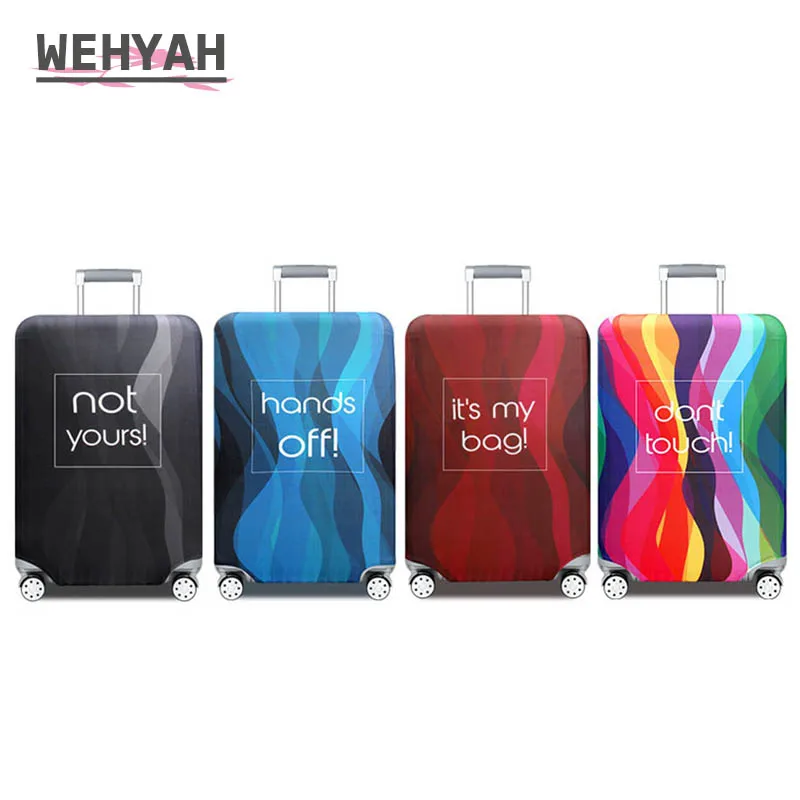 Wehyah Elestic лайкровный Дорожный Чехол для чемодана, чехлы для путешествий, аксессуары с принтом, пылезащитный чехол для 18 ''-32'' ZY112