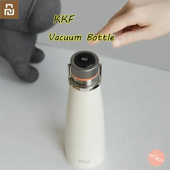 

100%Youpin KKF Vacuum Bottle 24h Insulation Thermoses Stainless Steel Thermos Flask Travel Sport Mug 475ML OLED Temperature Cup