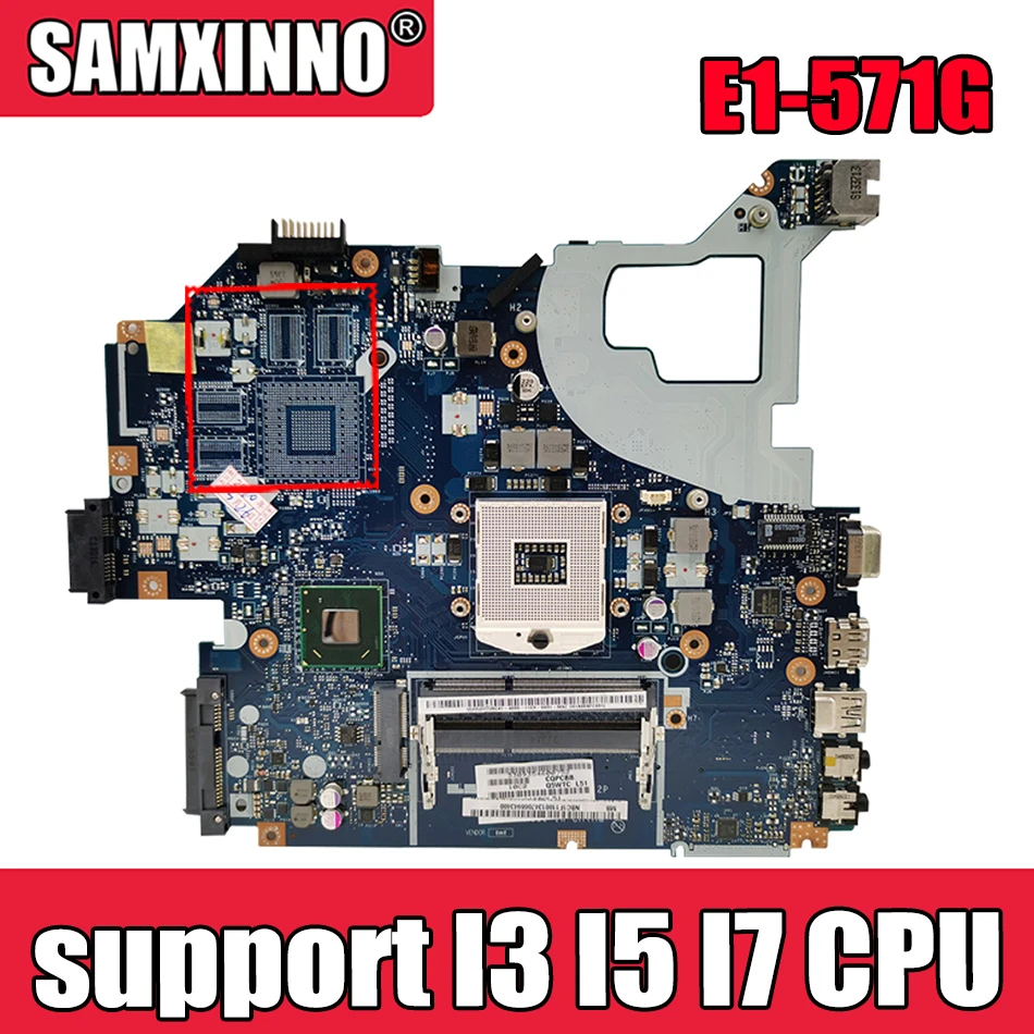 For Acer E1-571G V3-571G V3-571 E1-571 E1-531 NV56R laptop motherboard Q5WV1 LA-7912P HM77 (support I3 I5 I7 CPU) Mainboard best motherboard for pc