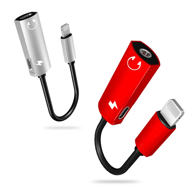

Suitable For 11 XS X Dual Lighting Adapter 3.5mm 2-In-1 Wire-Controlled Call Audio Conversion Wiring
