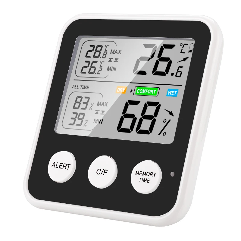 Digital Wine Cellar Hygrometer and Thermometer