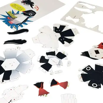 

Creative DIY Bounce Penguin Origami Model Handmade Handicraft Model Toy Paper Ornaments Folding DIY Kids Animal Educational P3F5