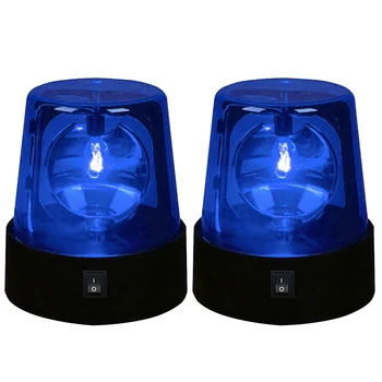 

3inch Lamp Party Ballroom Desktop DJ 360 Degree Rotating Flashing Beam Mini LED Beacon Battery Powered Strobe Light Stage Effect