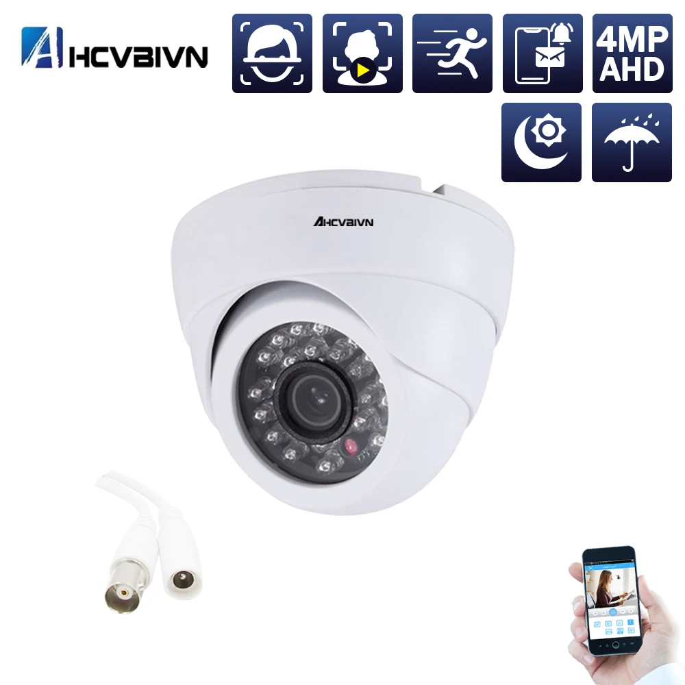 

NINIVISION AHD CCTV Camera CMOS IR Cut Filter Microcrystalline IR Leds 3MP 4MP AHD Camera 4MP indoor Dome Security Camera