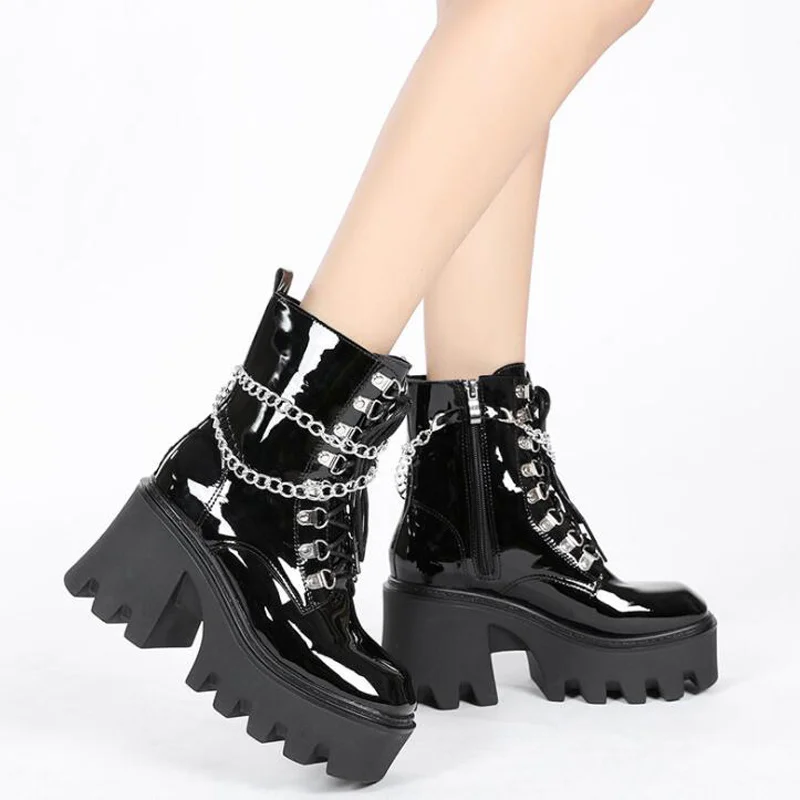 Vrouwen punk schoenen Schoenen damesschoenen Sandalen Espadrilles & Sleehakken gothic stijl laarzen hoge hakken platform 