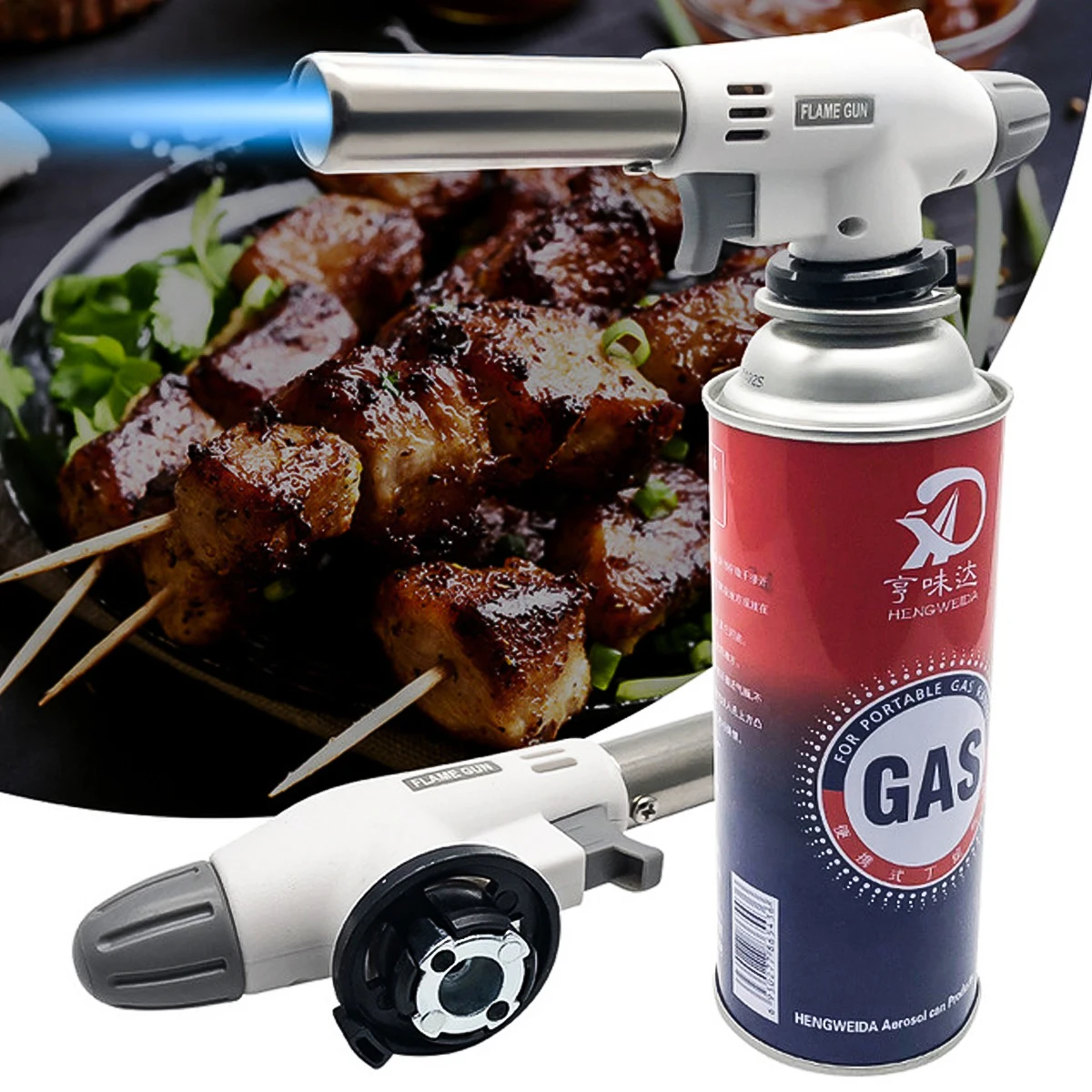 

Blow Torch Lighter Culinary Torch Kitchen Butane Chef Cooking Torch 360 Degree Free Rotation For Household Picnic Hiking Camping