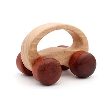 

Baby Ecofriendly Wooden Car Infant Cartoon Puzzle Toys Child Educational Blocks