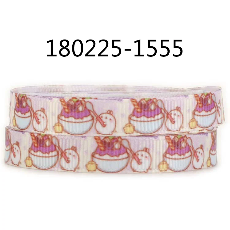 180225-1555 9 мм 50 ярдов Японский мультфильм Sumikko гураши ленты Печатные корсажные ленты - Цвет: 180225-1555