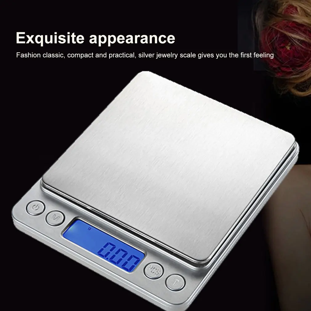 Весы для драгоценных камней, выполненные из высокая точность цифровые весы бытовые Кухня электронные весы измерительная шкала 500 г/3 кг 0,01 г/0,1 г