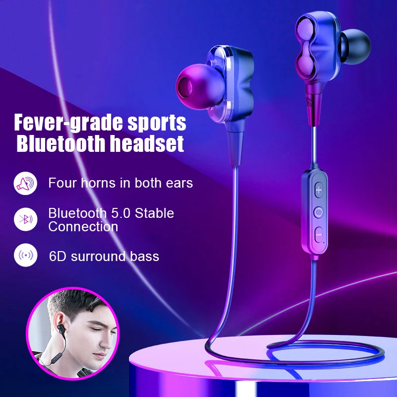 Wireless Bluetooth Earphone HiFi Stereo Comfortable for Outdoor Sport Running VDX99