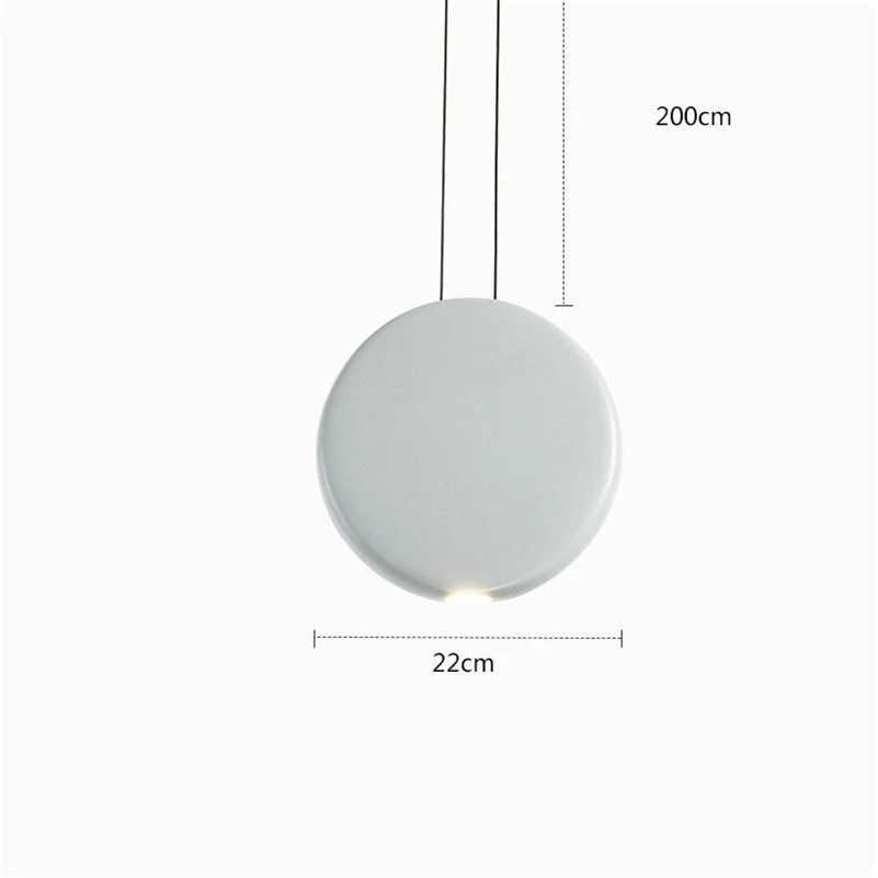 Скандинавские пост-современные дизайнерские подвесные лампы для гостиной, дома, деко, простая Подвесная лампа для столовой, ресторана, бара, подвесные светильники - Цвет корпуса: Light green  M