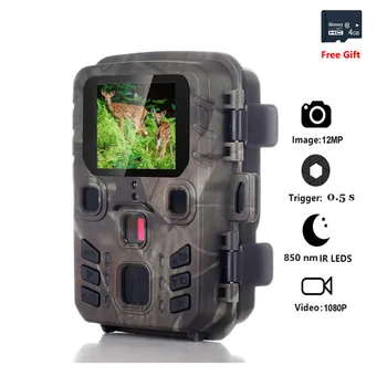 

Wireless Trail Camera Scouting Surveillance Mini301 Night Vision Photo Traps 12MP 1080P Hunting Outdoor Wildlife Cameras