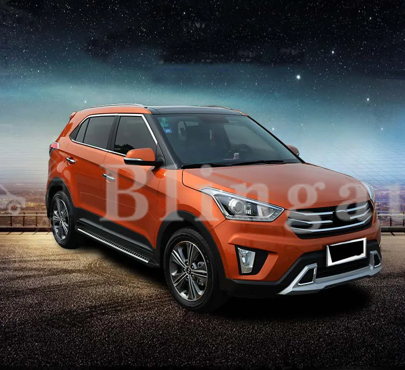 Подходит для hyundai Creta IX25- 2 шт. Левая Правая Беговая доска боковые шаги nerf бар автомобиля педаль боковой лестницы