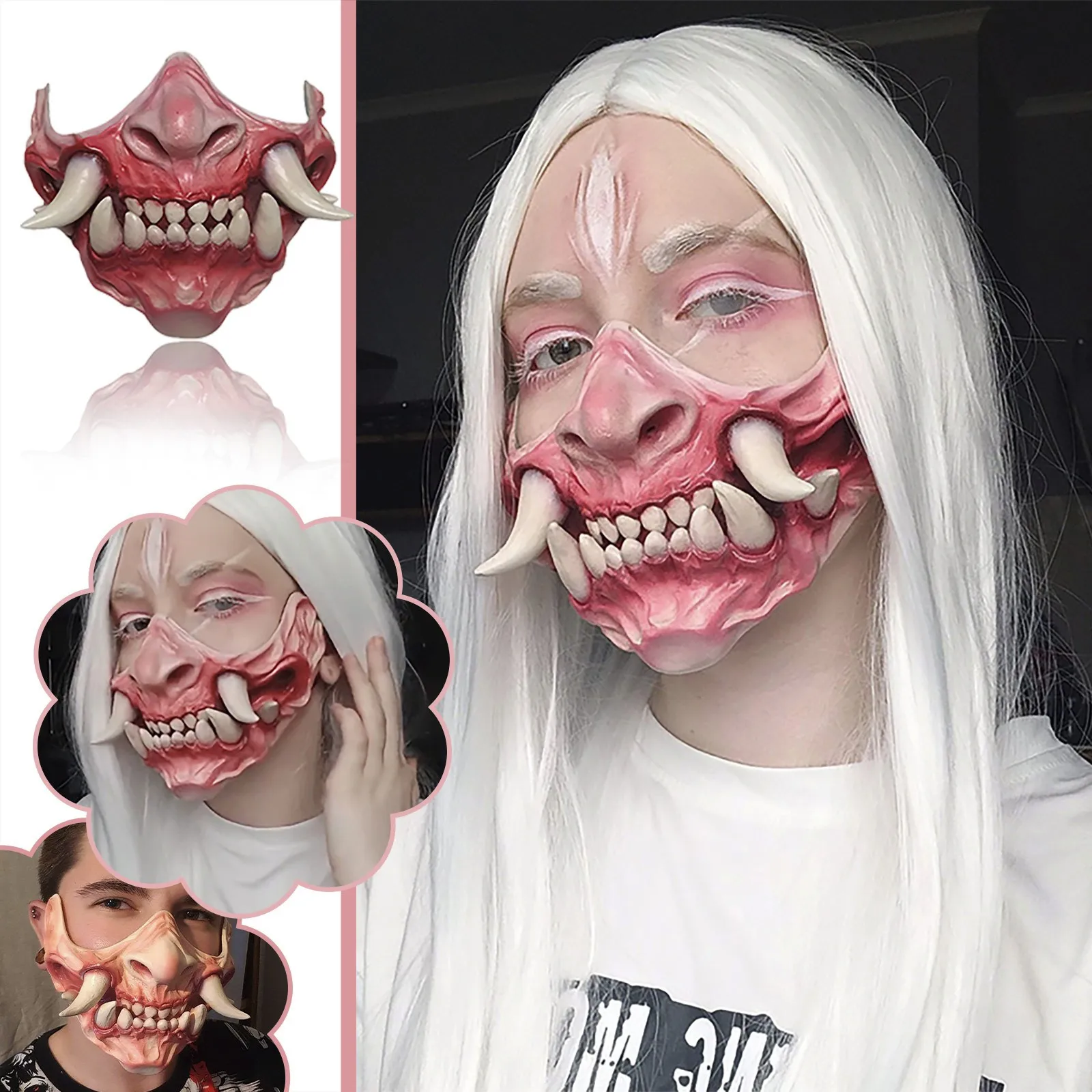 Kawaii Anime Mouth Mask (Fang Teeth) | Mask