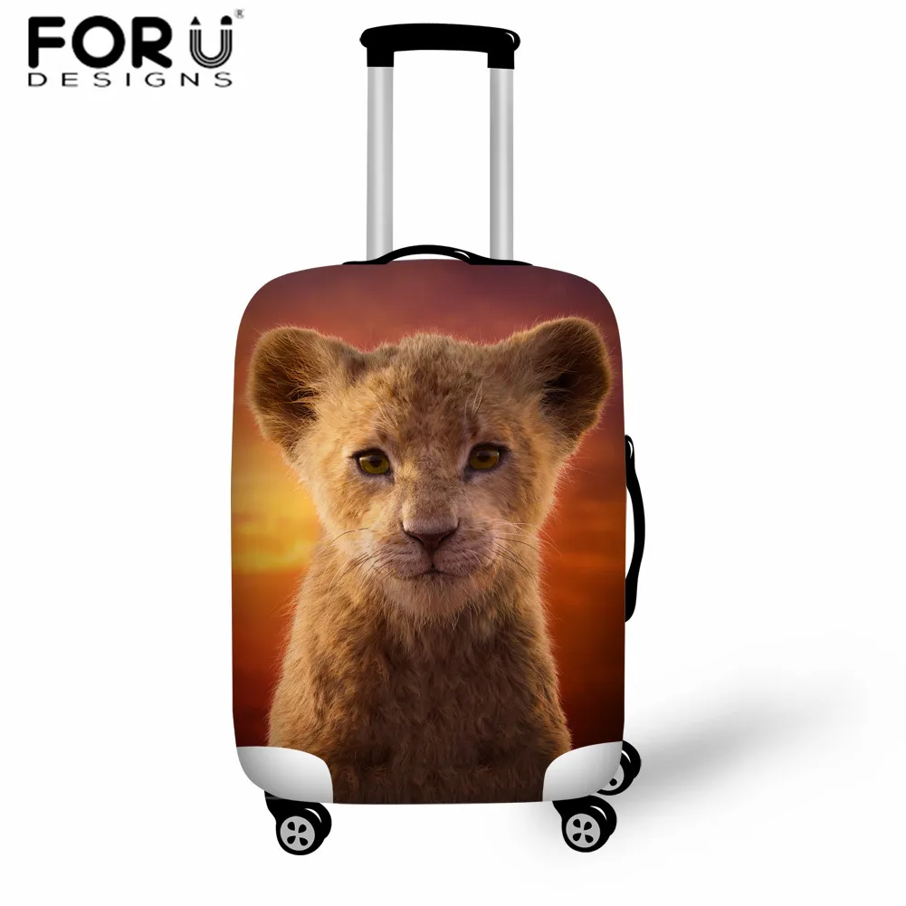L5449 FORUDESIGNS/Король Лев эластичный чемодан защитный чехол для тележки Чехол Водонепроницаемый Чехлы Аниме Дети Мальчики туристические аксессуары - Цвет: L5449