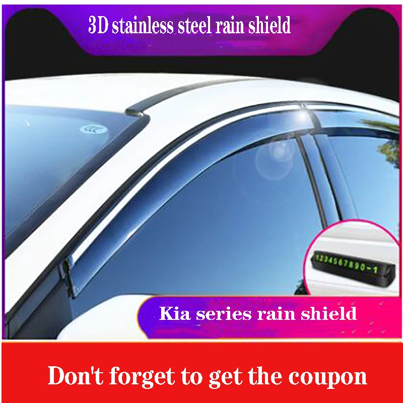 

decorate the special rain visor rain cover window rain eyebrowApply only for 2015 to 2019 Kia Sorento L