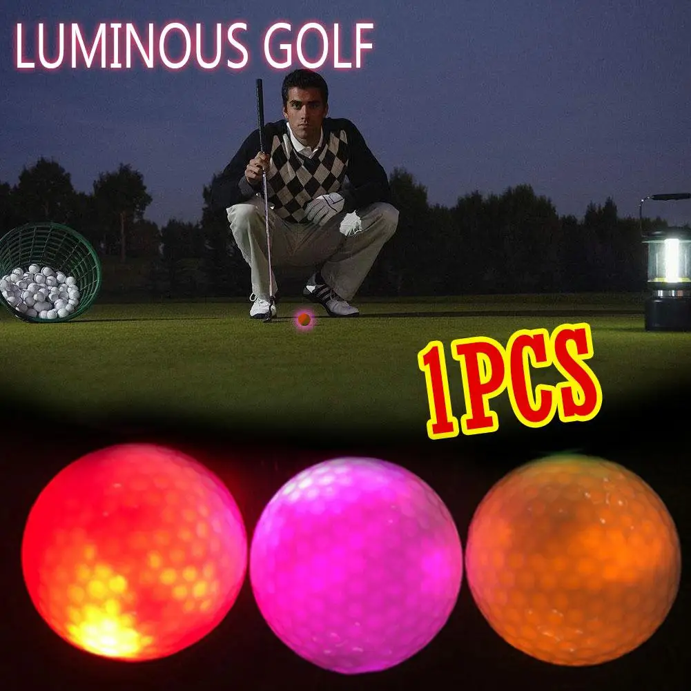 Светящиеся ночные мячи для гольфа светодиодный светильник мячи для гольфа светится в темноте яркий долговечный многоразовый ночной мяч для гольфа 4 цвета