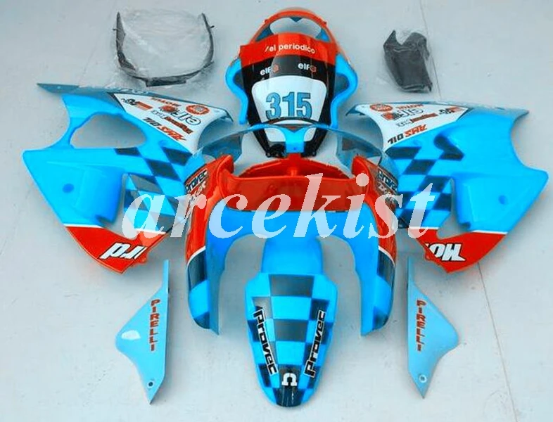 4 бесплатные подарки ABS Обтекатели комплект подходит для kawasaki ZZR600 2005 2006 2007 2008 05 06 07 08 набор кузова небесно-голубой красный