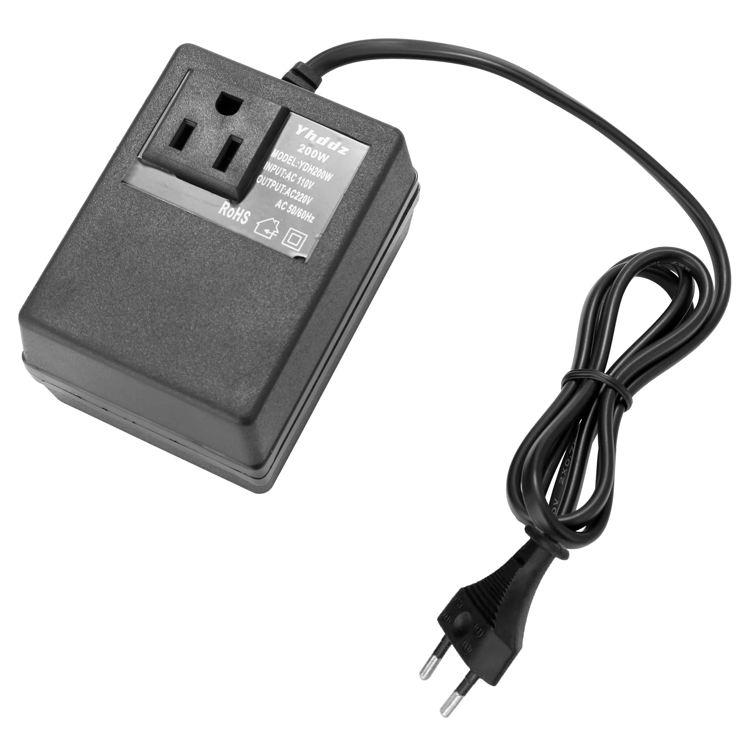 

Hot New Efficient Household 200W AC 110V To 220V Step Down Transformer Voltage Converter Travel Power Adapter YDH200W